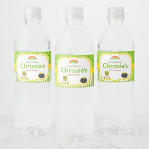 Étiquette Pour Bouteilles D'eau St patrick American Boy Baby shower Party