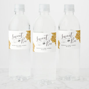 Étiquette Pour Bouteilles D'eau Sucré comme le Baby shower Can Bee