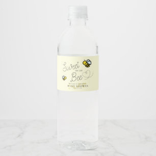 Étiquette Pour Bouteilles D'eau Sucré comme peut Bee Honey Bee Yellow Baby shower