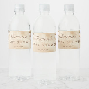 Étiquette Pour Bouteilles D'eau Teddy Bear Over the Moon Baby shower