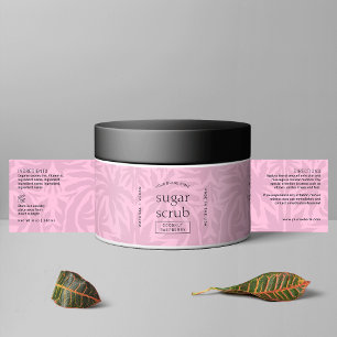 Étiquette Pour Bouteilles D'eau Tendance rose moderne Chic Sugar Body Scrub Étique