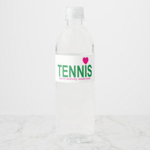 Étiquette Pour Bouteilles D'eau Tennis