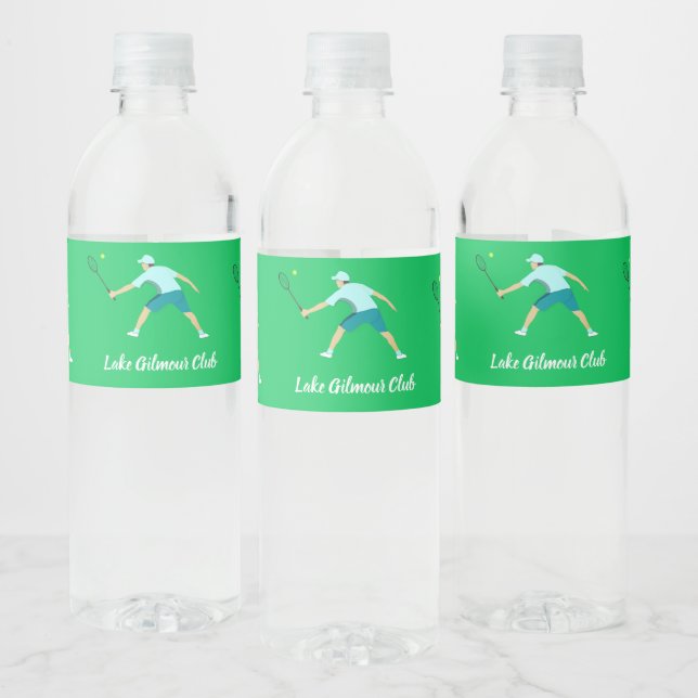 Étiquette Pour Bouteilles D'eau Tennis (Bouteilles)