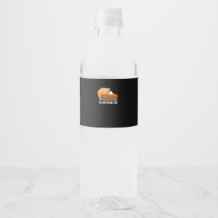 Étiquette Pour Bouteilles D'eau Trumpkin Citrouille tarte drôle Thanksgiving