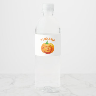 Étiquette Pour Bouteilles D'eau Trumpkin drôle Costume d'Halloween - Retro MAGA St