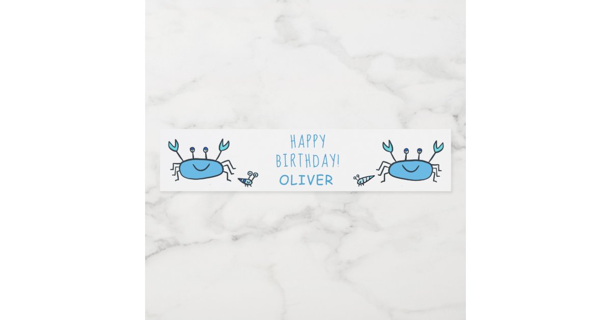 Etiquette Pour Bouteilles D Eau Un Joyeux Anniversaire Pour Les Animaux De La Mer Zazzle Fr Etiquette Pour Bouteilles D Eau Un Joyeux Anniversaire Pour Les Animaux De La Mer Zazzle Fr