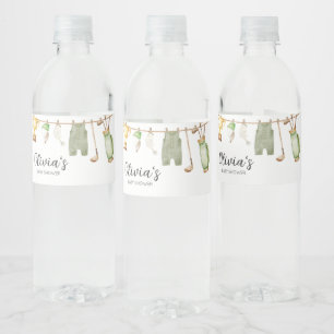 Étiquette Pour Bouteilles D'eau Un Petit Baby shower De Golf De Putter