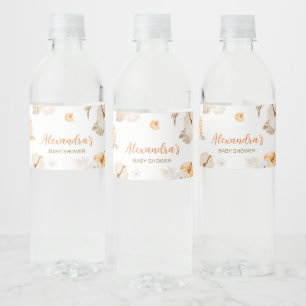 Étiquette Pour Bouteilles D'eau Une Douce Petite Citrouille Baby Shower d'Automne
