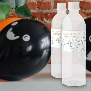 Étiquette Pour Bouteilles D'eau Une petite fantôme est presque arrivée Baby Shower
