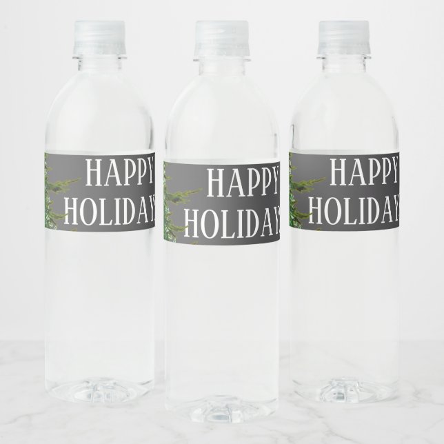 ÉTIQUETTE POUR BOUTEILLES D'EAU VACANCE (Bouteilles)