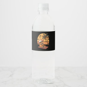 Étiquette Pour Bouteilles D'eau Vibes De Summerween - Citrouille En Vacances