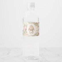 Vintage Autumn Pumpkin Baby Shower Water Bottle