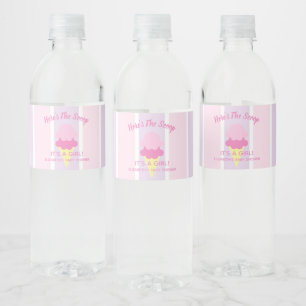Étiquette Pour Bouteilles D'eau Voici le Baby shower d'été de la crème glacée