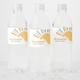 Étiquette Pour Bouteilles D'eau Voici le Baby shower du Fils