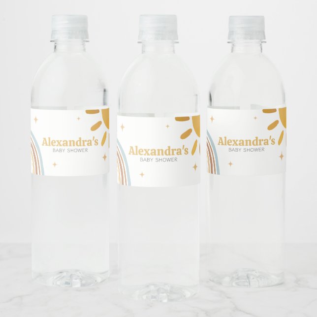 Étiquette Pour Bouteilles D'eau Voici le Baby shower Son Boy (Bouteilles)