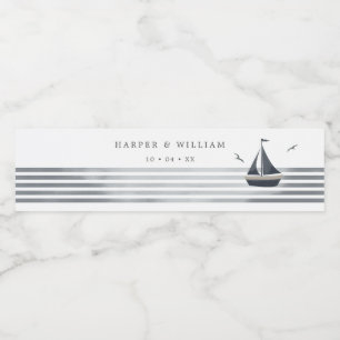 Étiquette Pour Bouteilles D'eau Voilier