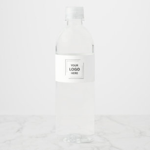 Étiquette Pour Bouteilles D'eau Votre Logo Entreprise Corporate Moderne Minimali