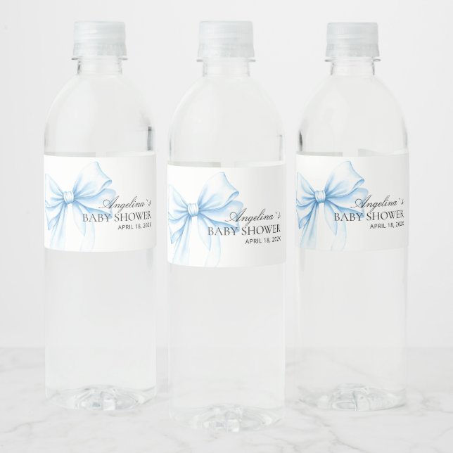 Étiquette Pour Bouteilles D'eau Water Bottle Label Baby Shower. (Bouteilles)