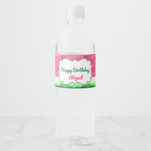 Étiquette Pour Bouteilles D'eau Watermelon Joyeux Étiquette de bouteille d'eau d'a