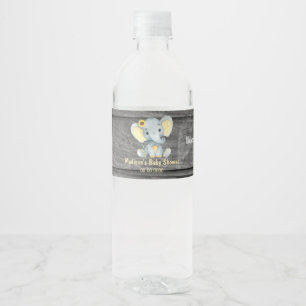 Étiquette Pour Bouteilles D'eau Yellow Elephant bouteille d'eau étiquette pour fil