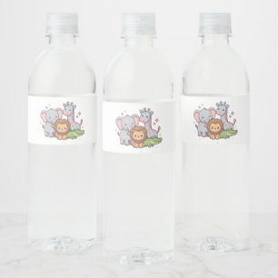 Étiquette Pour Bouteilles D'eau Zoo Mignon Animal Kawaii Enfants Sauvage Safari Am