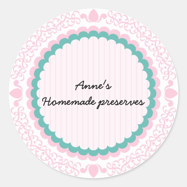 Étiquette pour confitures maison (Devant)