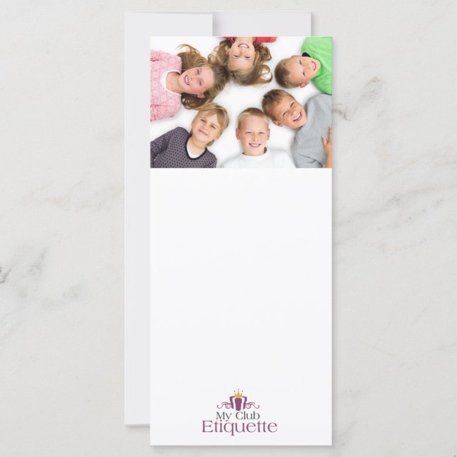 Etiquette pour enfants (Devant)