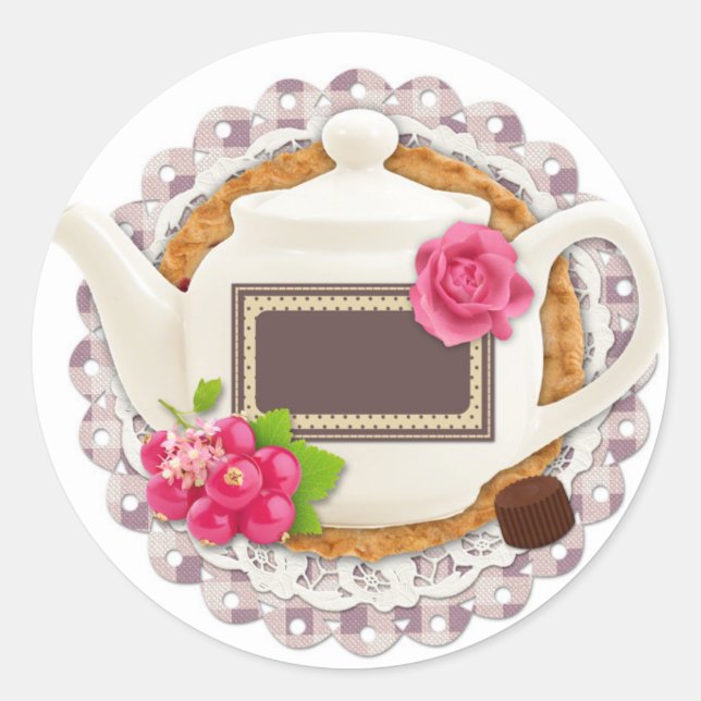 Étiquette pour Tea Party (Devant)