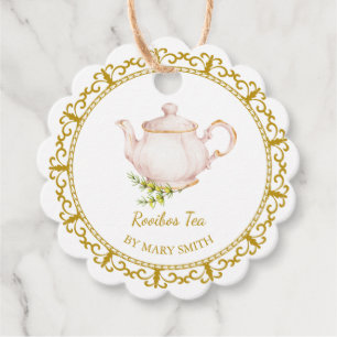 Étiquette pour Théière Vintage Thé Rooibos Fait Ma