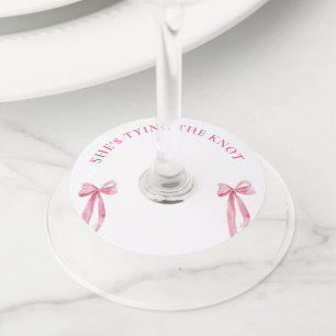 Étiquette Pour Verre De Vin Achetez-Lui Un Verre Elle Noue La Corde De Mariée