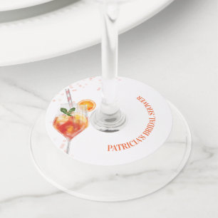 Étiquette Pour Verre De Vin Amour au Premier Spritz : Fête de Mariage