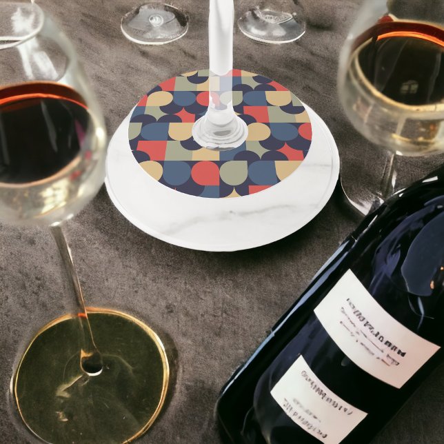 Étiquette Pour Verre De Vin Art vectoriel des années 70 (Créateur téléchargé)