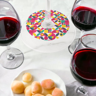 Étiquette Pour Verre De Vin Art Vintage des années 70