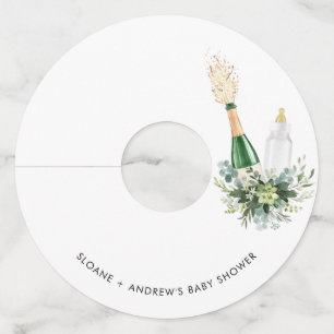 Étiquette Pour Verre De Vin BABY SHOWER de bouteilles REMY Poppin