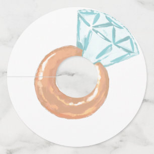 Étiquette Pour Verre De Vin bague en diamant