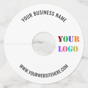 Étiquette Pour Verre De Vin Balise de logo et de verre de vin de l'entreprise