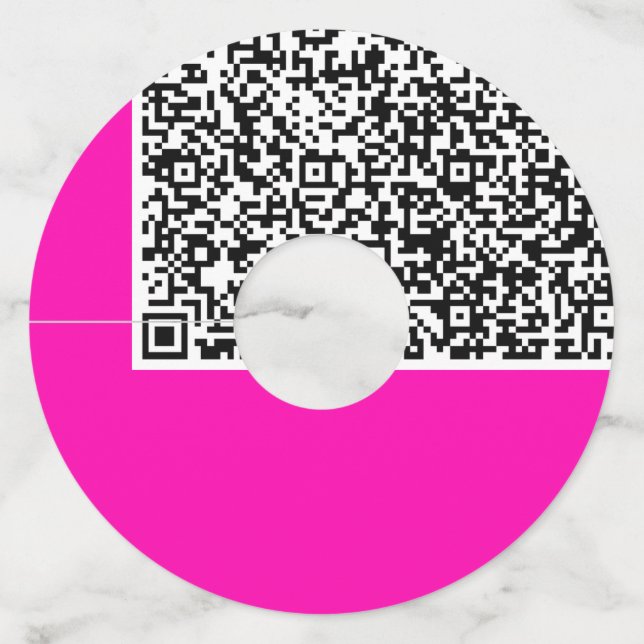 Étiquette Pour Verre De Vin Balise de verre de vin QR Code personnalisé - Choi (Dos)