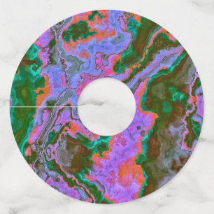 Étiquette Pour Verre De Vin Balise Vin de marbre aigre