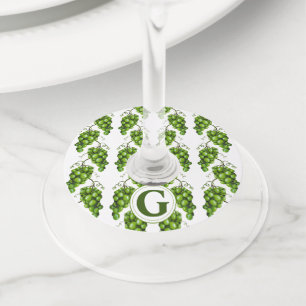 Étiquette Pour Verre De Vin Balise Vin de raisin vert