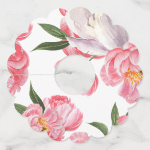 Étiquette Pour Verre De Vin Beau Rose