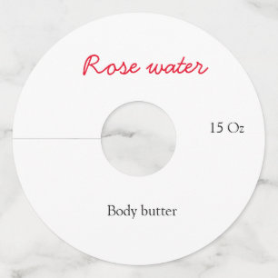 Étiquette Pour Verre De Vin beurre corporel à la rose ajoutez votre nom de tex