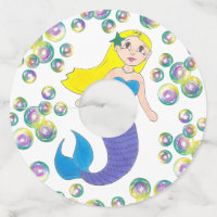 Blonde natation Sirène Fille Bubbles Fête