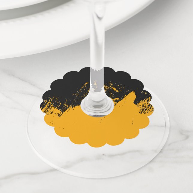 Étiquette Pour Verre De Vin Brosse 3 (De près)