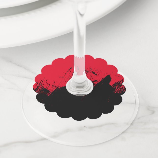 Étiquette Pour Verre De Vin Brosse 9 (De près)