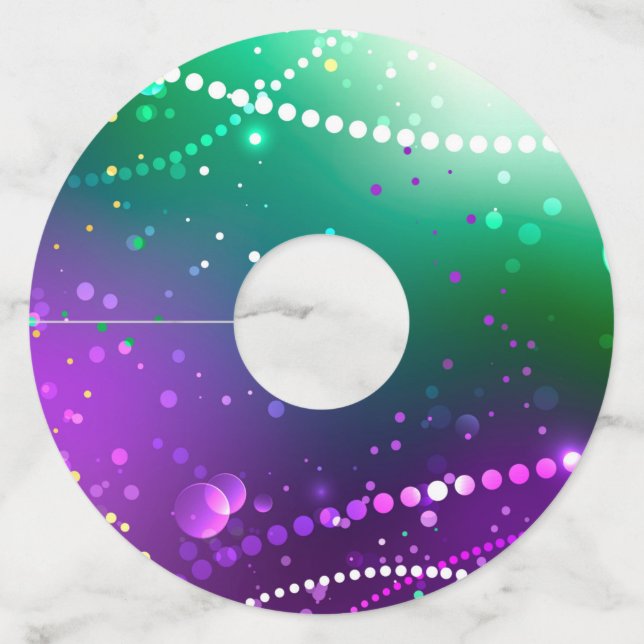 Étiquette Pour Verre De Vin Carthagène Solive Purple (Devant)