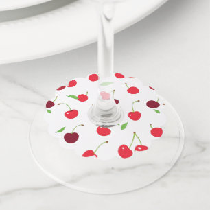 Étiquette Pour Verre De Vin Cerise 4