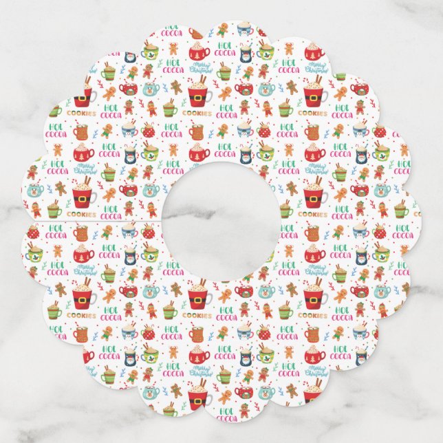 Étiquette Pour Verre De Vin Christmas Cococoa, Ginger Cookies (Devant)