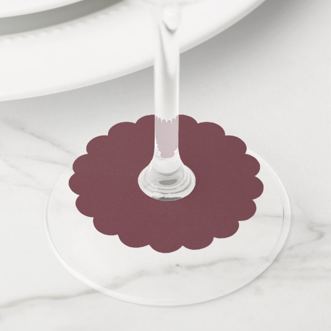 Étiquette Pour Verre De Vin Chroma Textura - Charme de Verre à Vin (De près)