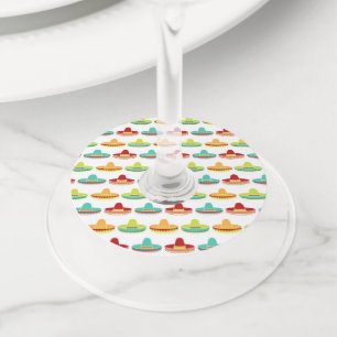 Étiquette Pour Verre De Vin Cinco de Mayo Sombrero Mariachi Culture mexicaine