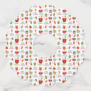 Étiquette Pour Verre De Vin Coca chaud de Noël, Ginger Cookies